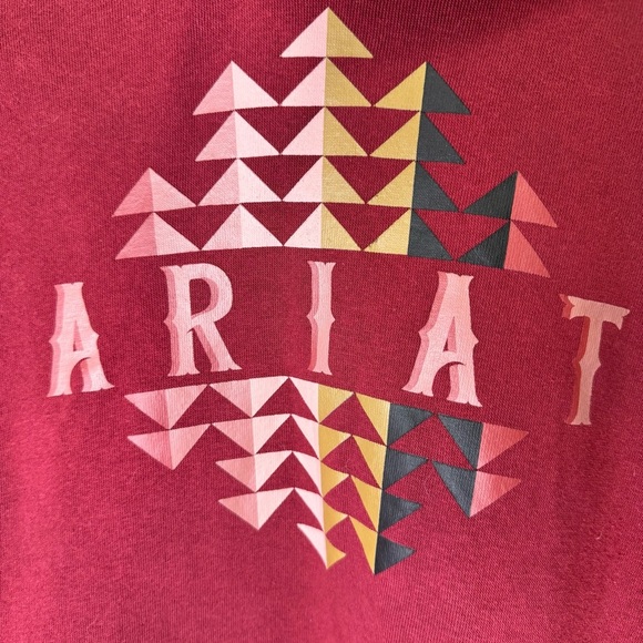 Ariat REAL Beartooth Burgundy Hooded Sweater Size XXL - Picture 4 of 11